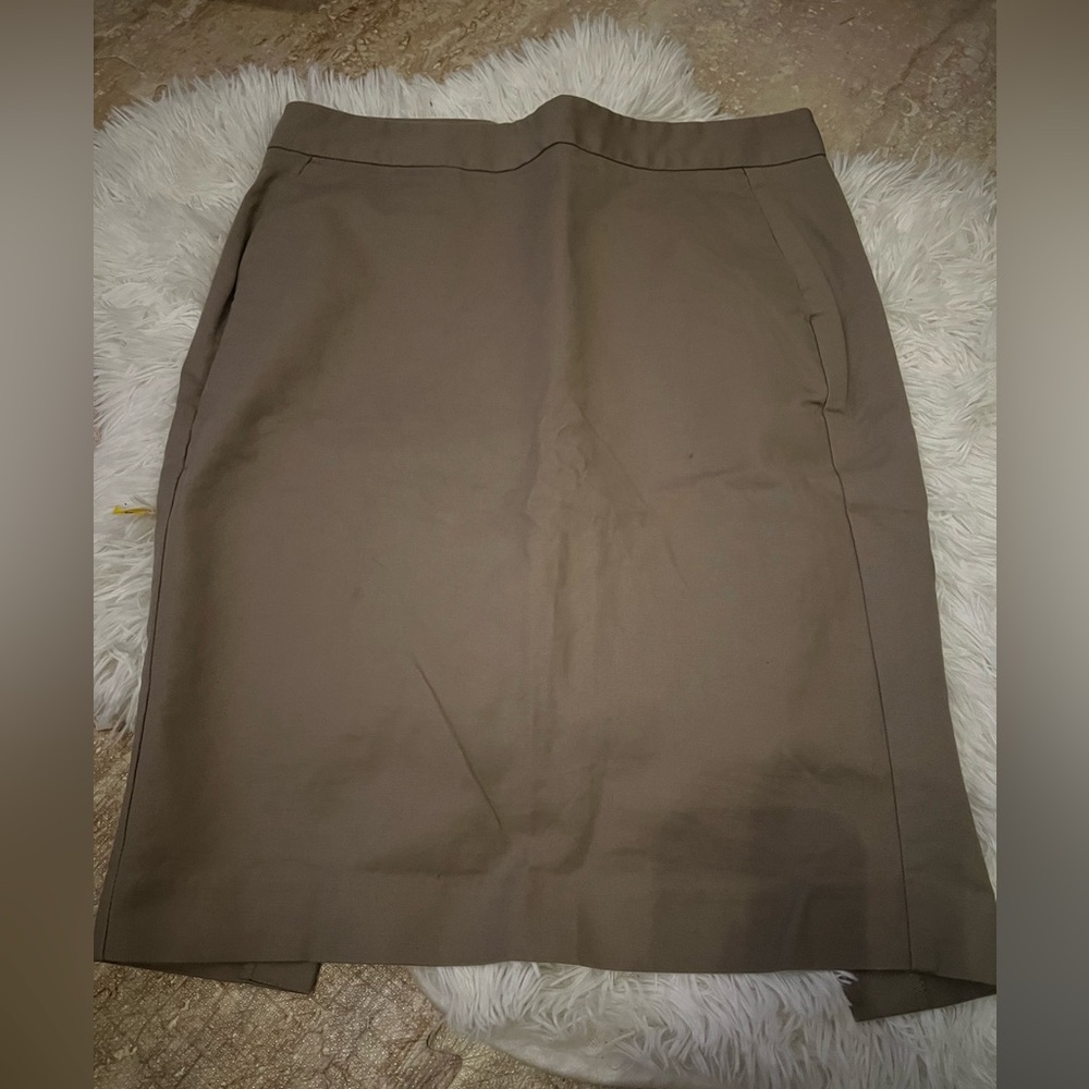 Elegant Tan Women's Pencil Skirt
